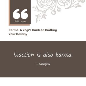 karma sadhguru book quote
